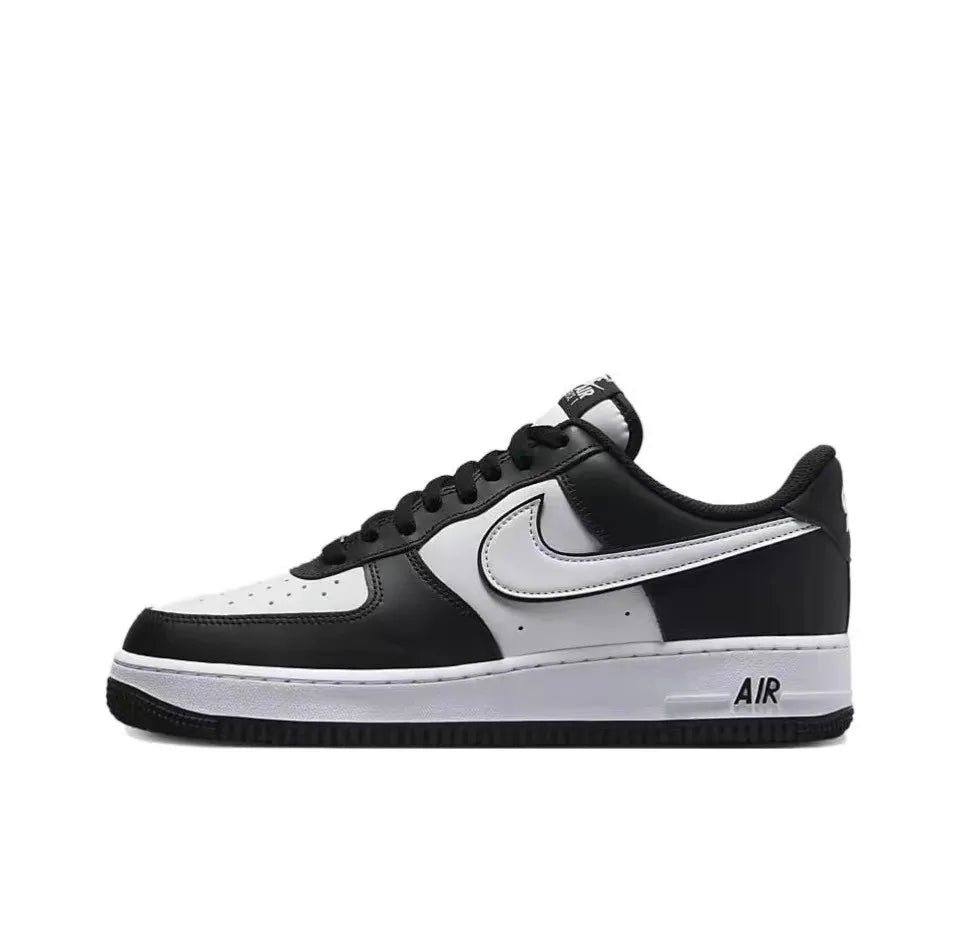 Air Force 1 Nike Low "Panda" black and white casual retro versatile men and women sports shoes, anti slip low top board shoes