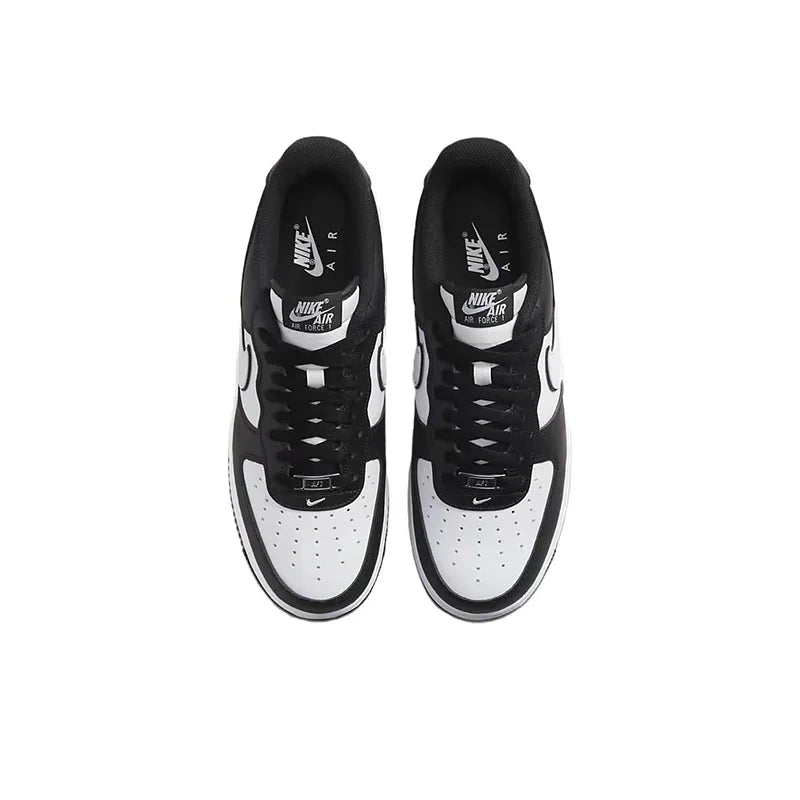 Air Force 1 Nike Low "Panda" black and white casual retro versatile men and women sports shoes, anti slip low top board shoes