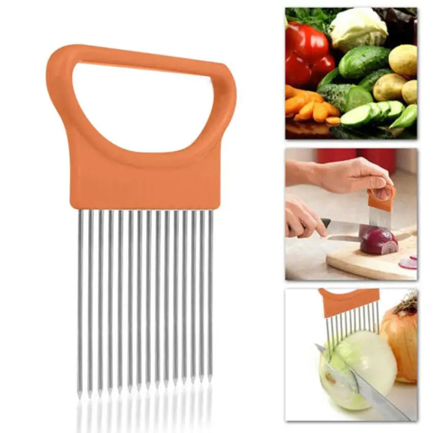 New Kitchen Gadgets Onion Slicer Tomato Vegetables Safe Fork vegetables Slicing Cutting Tools  household items kitchen